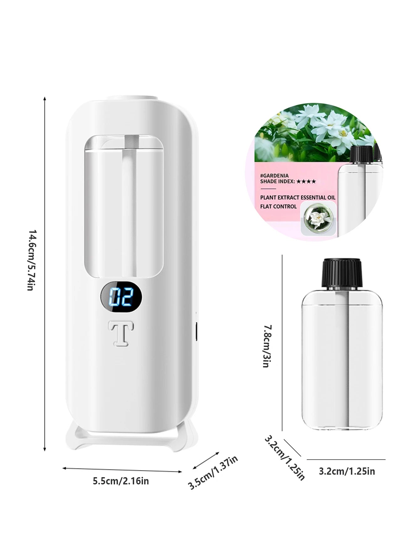Automatic Aromatherapy Machine And Air Humidifier With Digital Display And Colored Lights -Machine Office Home, And Bathroom Home Decor