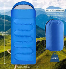 4 Season Rectangular Sleeping Bag – Camping for Kids & Adults (UK)
