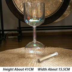 Transparent Crystal Singing Bowl Hand-held Yoga Meditation Singing Bowls Double Headed Sound Healing Percussion Instruments