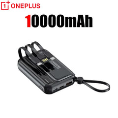 Oneplus 4 In1 Power Bank 50000mAh Large Capacity Built in Cables Intelligent Digital Display Light Portable Battery For Iphone
