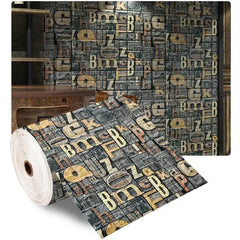 3D Foam Brick Wallpaper – Self-Adhesive Waterproof Roll