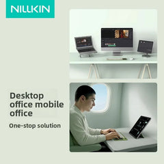 NILLKIN Foldable Bluetooth Wireless Keyboard with Touchpad Compact and Portable For ipad Tablets Smartphones and Computers