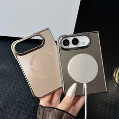AG Electroplated Acrylic Matte For Magsafe Phone Case Suitable for iPhone Ultra 18 Ultra Thin Magnetic Foldable Protective Cover