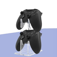 1/2PCS Clear 2 Layer PS5 PS4 Controller Stand With Headphone Holder Game Accessories Organizer Storage Rack For 1/2 Controllers