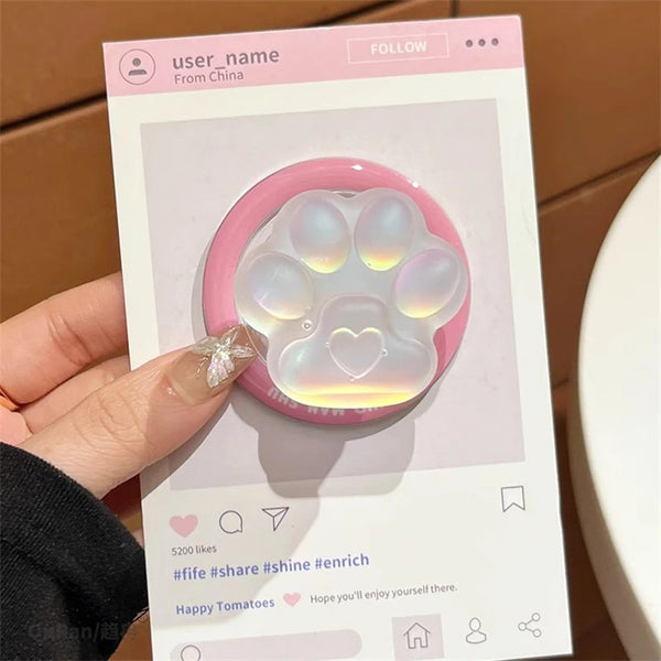 Korean Cute 3D Cat Paw Magnetic Holder Phone Griptok Grip Tok Phone Stand Support For iPhone For Magsafe Accessories Smart Tok