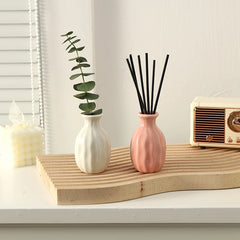 Ins Ceramics Flower Vase Nordic Hydroponics Vases Creative Room Decor Mini Flower Bottle Pots Desktop Ornament Craft