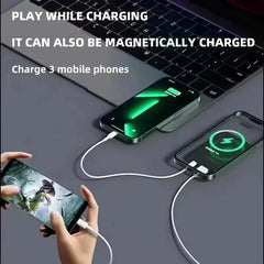 Lenovo 2026 200000mAh Magnetic Wireless Power Bank Portable Fast Charger For Magsafe Auxiliary Battery For iphone Huawei Samsung