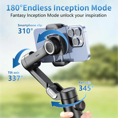 AOCHUAN Smart XE Gimbal Stabilizer 3-Axis Foldable Handheld Stand For iPhone Android With Focus Wheel For Vlog Live Streaming