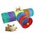 Cat Tunnel Tube Kitty Tunnel Bored Cat Pet Toys Peek Hole Toy Interactive for Indoor Cats Exercise Fun Reduce Anxiety Durable Pet Shop