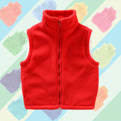 3 to 10 Years Teenager Outwear Waistcoats Sleeveless Jackets Children's Vest For Boy Girl Polar Fleece Baby Kid Vest Warm Winter