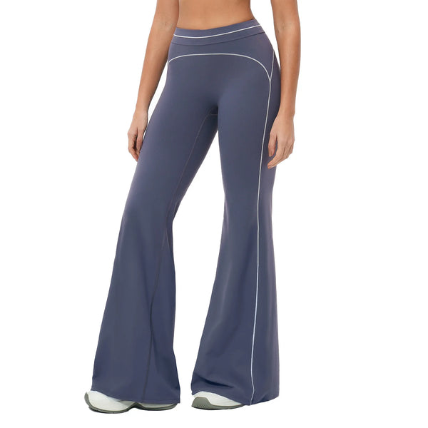 High Waist Yoga Flared Pants Hip Lifting Fitness Trousers Exercise Elastic Bell Bottom Pants Female Casual Outdoor Yoga Pants