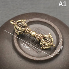 Handcraft Pendant Vintage Solid Religious Pestle Prayer Pendants Nepal Tibetan Buddhist Vajra Copper Crafts