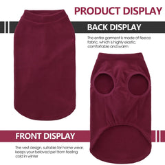 Cozy Solid Color Dog Sweater Soft Rug washing Lightweight Dog Clothes Stretchy Pullover Dog  for Small Medium Large Dogs
