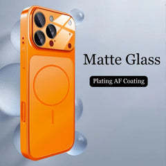 Luxury Original For Magsafe Matte Armor Case For iPhone 17 Air 16 15 14 13 Pro Max Funda Wireless Charging Hard Magnetic Cover