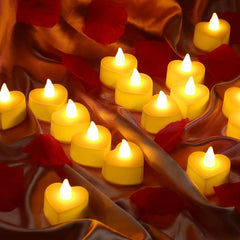 Flameless LED Votive Candles Set 100+Hour Lasting Electric Candles Battery Operated Tealight for Wedding Proposal Romantic Decor