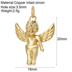 Y2K Boho Cross Our Lady Necklace for Women Golden Jesus Angel Choker Diy Pendant Stainless Steel Chain High Quality Jewelry