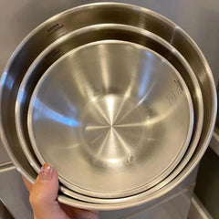 1-3 Stainless Steel Bowl Set with Scale for Cooking Baking Food Storage Large Capacity Mixing Bowls for Home Cooking Essentials, Kitchen Tools