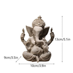 Vilead Resin Indian Ganesha Shiva God Statue Sai Baba Shirdi Sculpture Lord Hanuman Hindu Buddha Religious Fengshui Home Decor