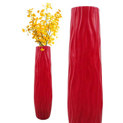 Decorative Vase Textured Floor Standing Vase Modern Tall Vase for Home Living Room
