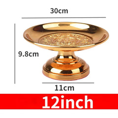 Fruitplate Offering Alloy fruit plate offering Buddha Lotus fruit plate Guanyin tribute Buddhist article