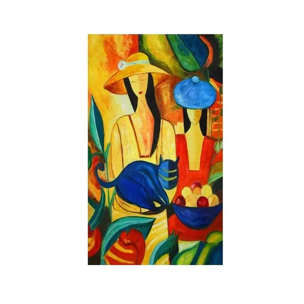 Scandinavian Abstract Picasso Canvas Wall Art – Modern Home Decor