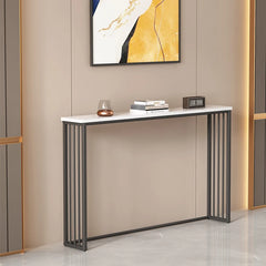 Luxury Gold Narrow Floor Standing Entryway Shelf Multi-Purpose Sofa Back Console Table Storage Organizer for Living Room Furniture