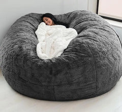 Soft Warm 180*90cm Fur Giant Removable Washable Bean Bag Bed Cover Comfortable Living Room Furniture Lazy Corner Sofa
 Coat