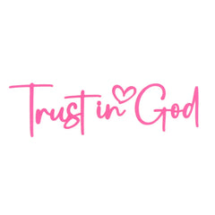Trust In God Mirror Decal, Car Decals For Women, Faith Mirror Decal, Cute Vinyl Decal, Christian Car Mirror Decal, Religious Car