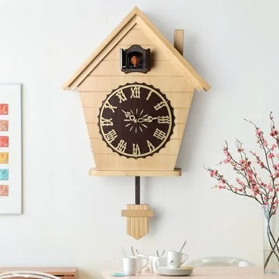 Vintage Cuckoo Clock Pendulum Large Wall Clock Wood 3d Bird Silent Timer Home Bedroom Kids Room House Living Room Decoration