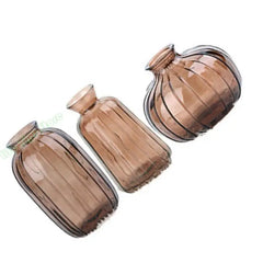 G5AB Set Of 3 Minimalists Glass Small Bud Vases For Living Room Table Centerpieces Home Decor