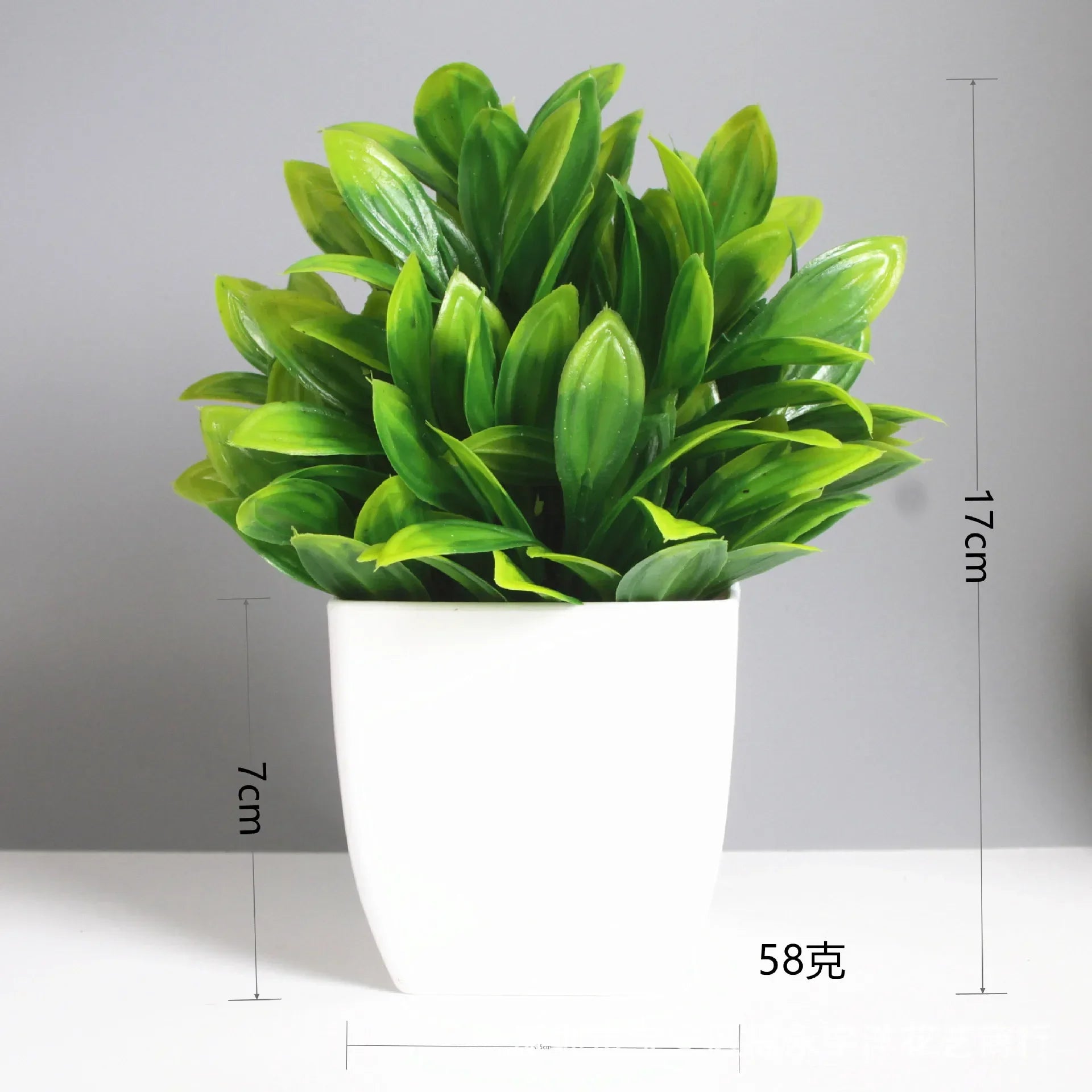 Artificial Bonsai Green Fake Plant Eucalyptus Flower Potted Plant for Indoor Outdoor Home Bedroom Garden Decoration Home Decor, Plants & flowers