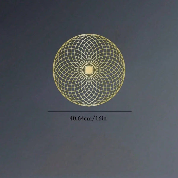 Sacred Geometry Wall Art Yantra Mandala Metal Sculpture Zen Home Decor Spiritual Meditation Gift