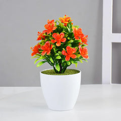 1pc Artificial Potted Plant Small Bonsai Flowers Pot Simulated Tree Ornaments Wedding Home Hotel Office Table Decor Fake Plants