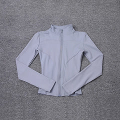 Women Sport Jacket Long Sleeve Shirt Workout Coat