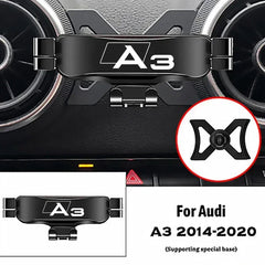 Car Mobile Phone Holder For Audi A3 S3 8V 2014-2020 Air Vent Mounts Stand GPS Gravity Navigation Bracket Car Accessories
