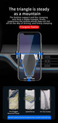 Universal Gravity Car Phone Holder Air Vent Clip Mount Auto Cell Phone Stand GPS Mobile Phone Support For iPhone Samsung Android