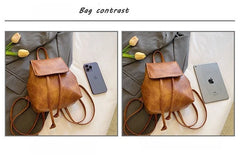 Fashion PU Leather Backpack for Women – Vintage Travel & School Bag