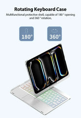 360° Magic Keyboard Case For iPad Air 11 13 M2 M3 2025 Air 4 5 10.9 For iPad Pro 11 12.9 13 10th Gen 11th A16 10.2 7/8/9th Folio