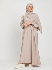 Hot Selle Simple Style Moroccan Dresses Kaftan Turkey Solid Color Gulf Abayas Islamic Women Long Dress Muslim Saudi Robe Ramadan