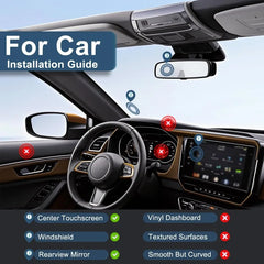 360° Adjustable Vacuum Magnetic Phone Holder for Magsafe, Magnetic Suction Cup Phone Mount, Phone Holders for Car Dashboard