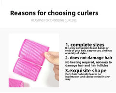 19-35pcs/Set Hair Roller Sets 18pcs Plastic Self Grip Heatless Hair Curlers 3 Sizes Hair Rollers Clips DIY Hairdressing Tools