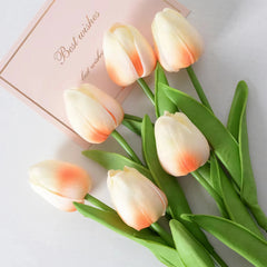 10 Real Touch Tulip Stems – Lifelike Artificial Flowers for Weddings, Home & Holiday Decor Home Decor, Plants & flowers