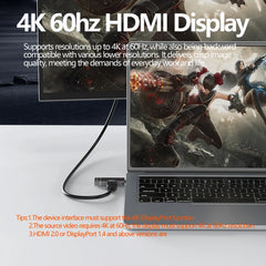 Tebe USB C to 4K 60hz HDMI-adapter Converter 3 IN 1 Type-c Hub with 3.5MM Aux PD 100W Fast Charging For Mac iPad Phone Laptop