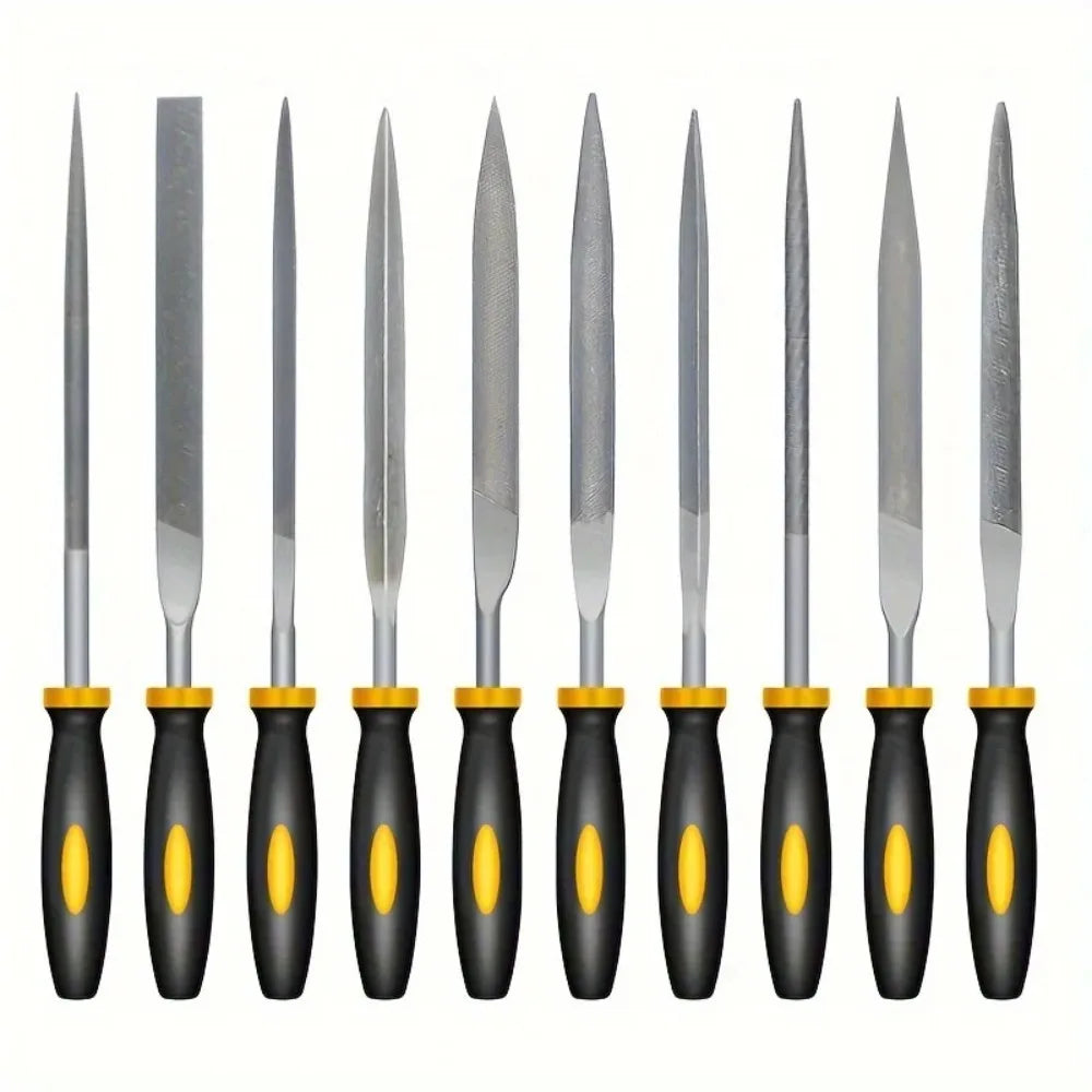 Premium Needle File Set – High-Carbon Steel with Ergonomic Handles