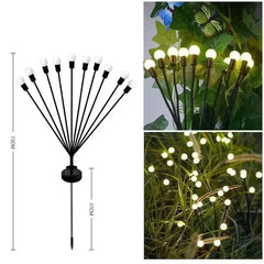 Solar Fireflies Outdoor Garden Light,  IP65 Waterproof for Yard Pathway Patio Balcony Landscape Decorative