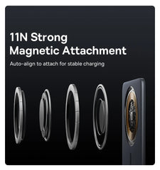 Baseus 5000mAh Magnetic Power Bank 15W Wireless 20W Wired Charging Thin Card-Sized Slim Portable Powerbank for iPhone 17 Samsung