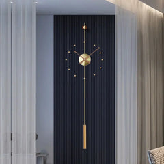 Luxury Silent Wall Clock Modern Living Room Wall Watch Simple Bedroom Silence Pendulum Clock Home Art Decoration Accessories