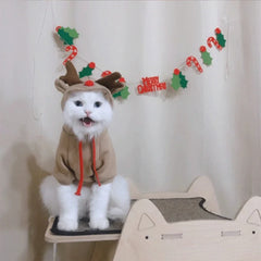 Cute Elk Dog Clothes Reindeer S/M/L Dogs Hoodies Warm Pet Clothing Puppy Cat Costume Coat Chihuahua Mouse Cheese Jacket Suit Pet Shop Pet Clothing
