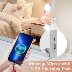 UK Hollywood Mirror Vanity Make Up Mirror with Lights LED Dressing Table Mirror