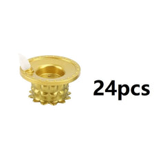 A25F-24 Pcs Diwali Diya LED Water Sensor Lights, Waterproof Flameless Tea Lights For Home, Temple, Pooja, Return Gifts